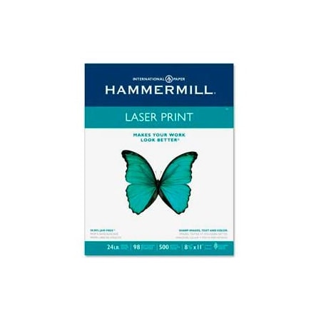 Hammermill Laser Paper -  HAM - White - 8-1/2 x 11 - 24 lb. - 500 Sheets/Ream 104604